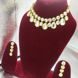 Gold plated Kundan Studded Necklace set