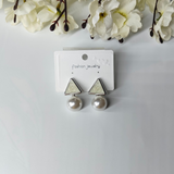 White Pearl Studs