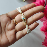 Evileye Charm  Beaded Rakhi & Bracelet