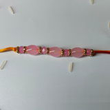 Pink Bead Rakhi