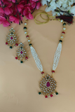 Multicolour long Beaded Pendent set