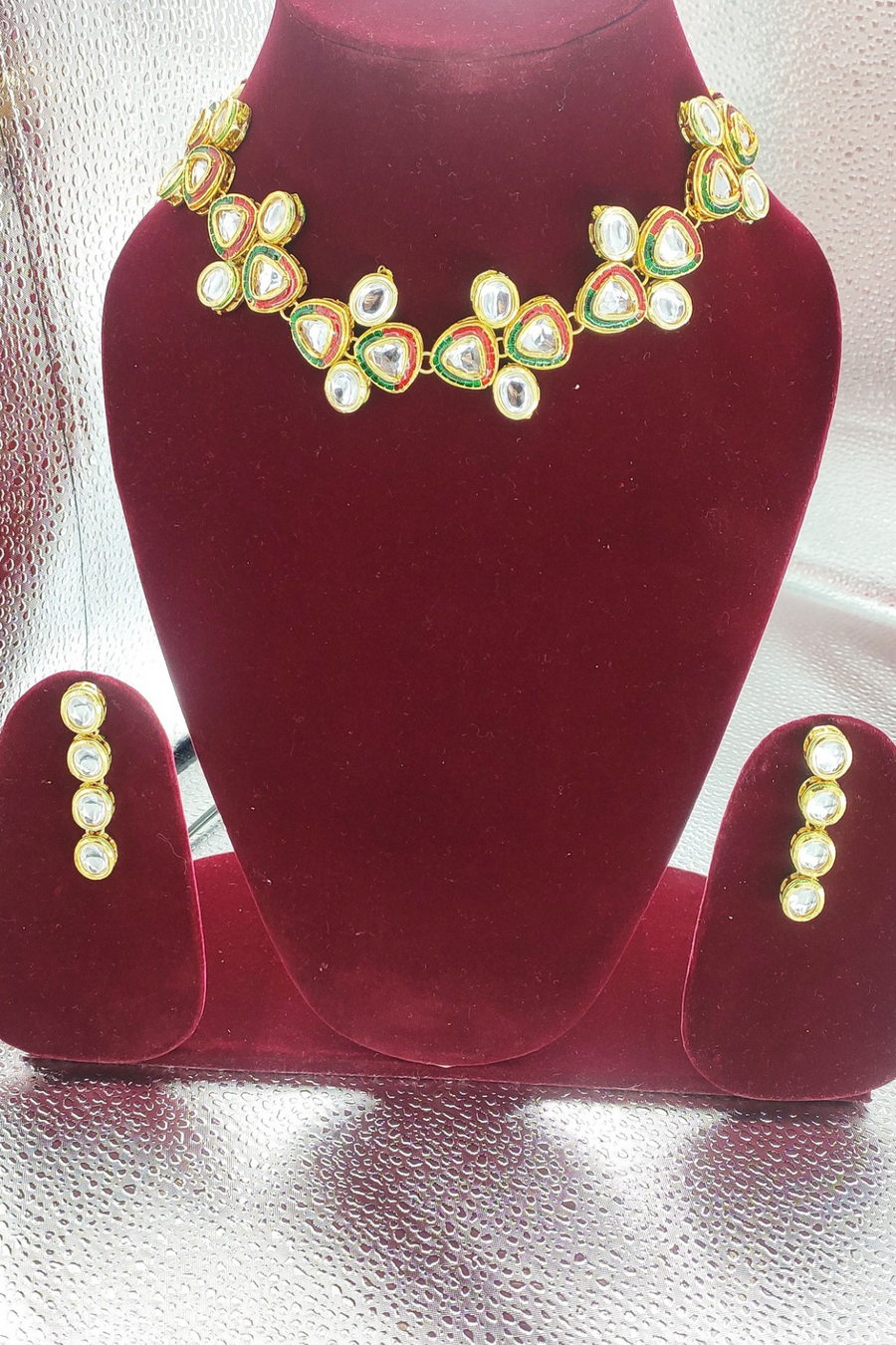 Multicolor Kundan Necklace Set