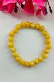 Yellow Glass Bead Bracelet