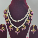 2 layer Beads Necklace Set